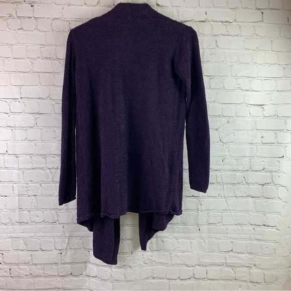 Barefoot Dreams Bamboo Chic Lite Purple Open Front Cardigan XXS/XS - Picture 2 of 5